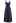 Contrast Binding Linen-Blend Cami Dress in Navy