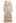 Peony Printed Ruffle Lantern Sleeve Maxi Dress in Apricot