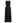 Mesh Spliced Hem Sleeveless Maxi Dress in Black