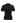 Mock Neck Mesh Inserted Short Sleeve Top in Black