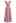 Cascade Ruffle O-Ring Tie-Back Maxi Dress in Pink