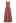 Rust Red Burnout Floral Faux-Wrap Maxi Dress