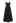 Double-Layered Mesh Tulle Spliced Cami Dress in Black