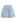 Ladder-Lace Hem Elasticated Waistband Shorts in Sky Blue