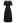 V-Neck Tie-Back Embossed Tiered Dress in Black