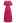V-Neck Tie-Back Embossed Tiered Dress in Hot Pink