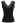 Lace Panel Rib Knit Tank Top in Black