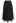 Mesh-Panel Honeycomb Embroidered Maxi Skirt in Black