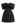 Impressive Bow Off-Shoulder Floral Jacquard Mini Dress in Black