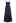 Self-Tie Open Back Frilling Cotton Maxi Cami Dress in Navy