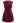 Open Back Sleeveless Tweed Mini Dress in Burgundy