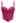 Pear-Shaped Rhinestone Pleated Mesh Bra Top in Hot Pink