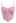 Pear-Shaped Rhinestone Pleated Mesh Bra Top in Pink