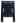 Off-Shoulder Lace Trim Button Knit Top in Navy