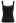 Contrast Edge Square Neck Knit Tank Top in Black