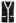 Contrast V-Neck Button Knit Vest in Black