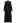 Rhinestone Decor Cutwork Panel Button Maxi Dress in Black