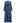 Rhinestone Decor Cutwork Panel Button Maxi Dress in Navy