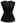 Glitter Pad Shoulder Belted Sleeveless Top in Black