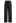 Easy-Fit Self-Tie Waist Linen-Blend Pants in Black