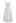 Square Neck Fit and Flare Midi Dress in White
