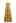 Resin Bead Halter Neck Lace Panel Tiered Dress in Mustard