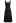 Removable Bow Straps Square Neck A-Line Dress in Black