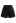 Stylish Golden Button Decor Shorts in Black