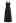 Open Back Ruffle Halter Neck Maxi Dress in Black