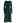 Satin Button Down Wrap Midi Dress in Dark Green