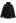 Buttoned Pocket Teddy Coat in Black