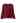 Boat Neck Batwing Sleeves Knit Top in Red