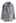 Collared Leopard Faux Fur Coat in Grey