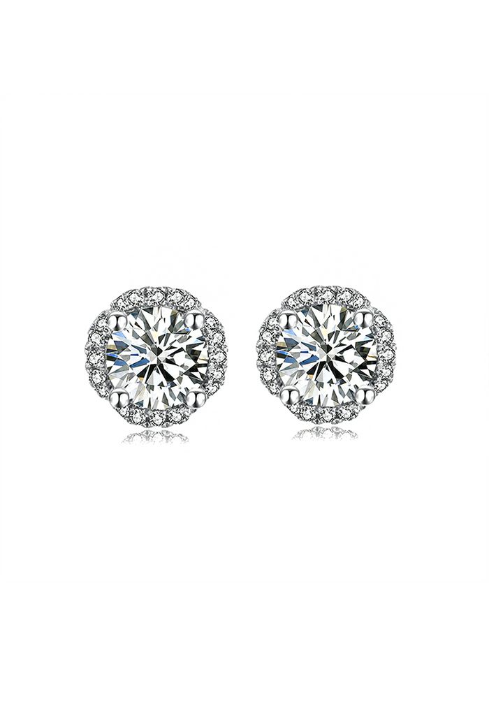 Splendid Moissanite Diamond Earrings