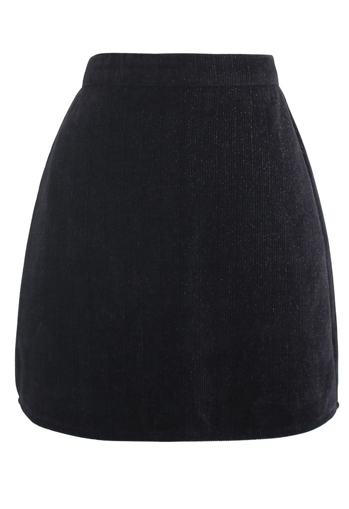 Glimmer Lines Corduroy Bud Skirt