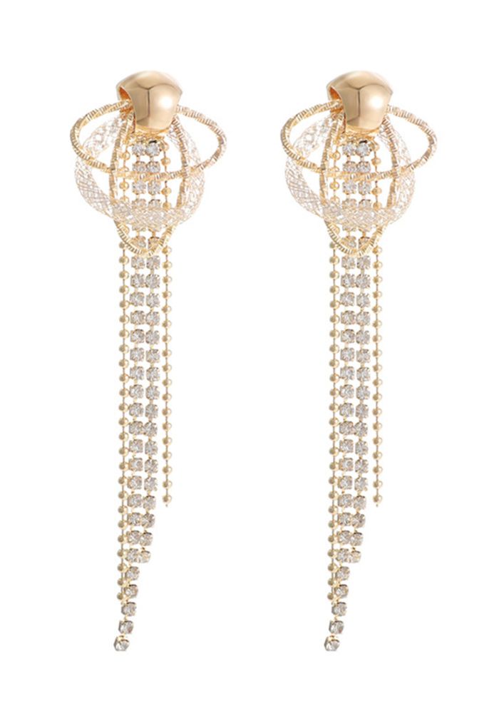 Multiple Loops Tassel Dangle Earrings