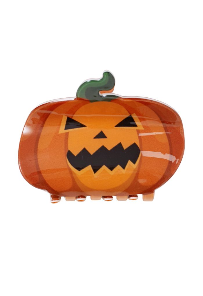 Wicked Pumpkin Halloween Hair Claw