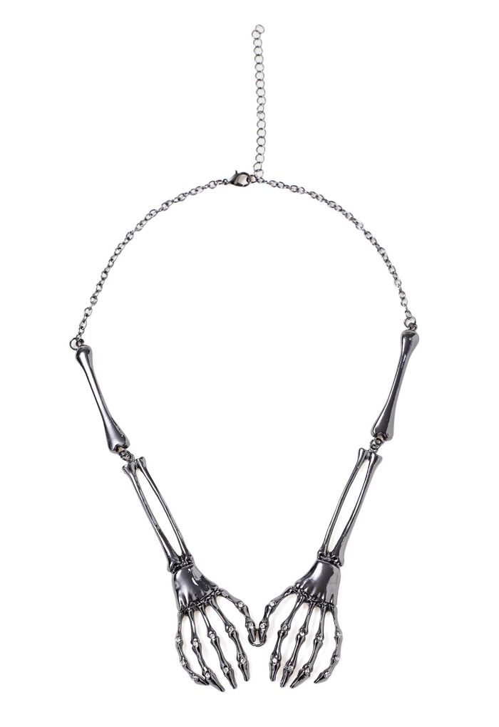 Skeleton Hand Necklace