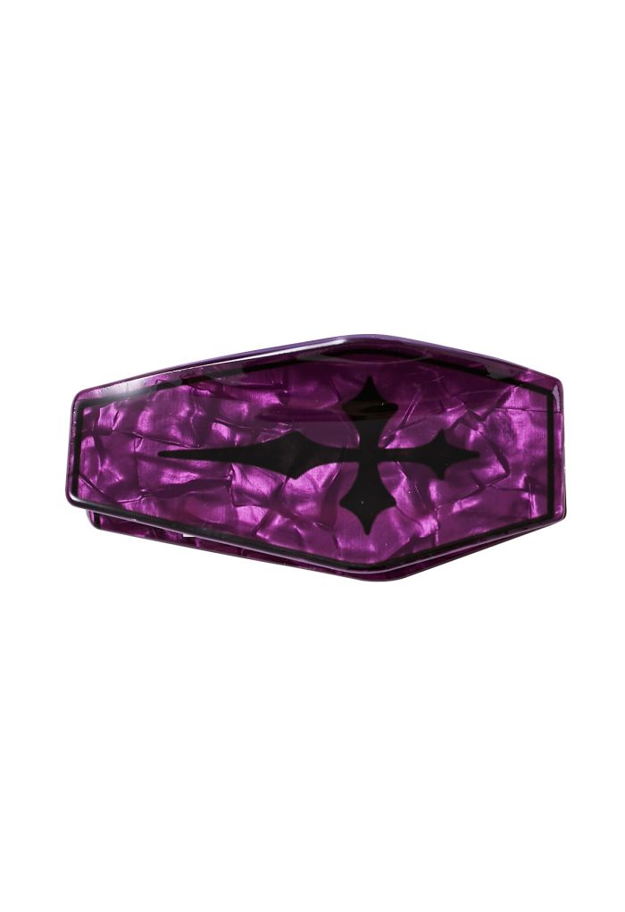 Gothic Cross Coffin Shaped Hair Claw