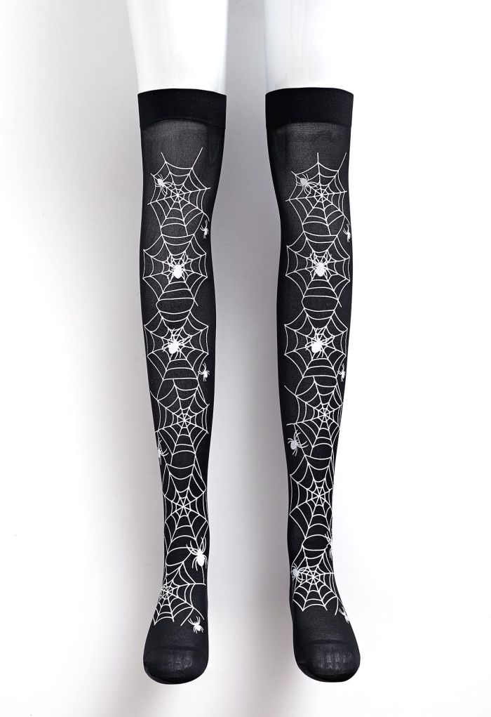 Spider Web Pattern Stockings