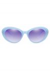 Retro Full Rim Cat-Eye Sunglasses in Blue