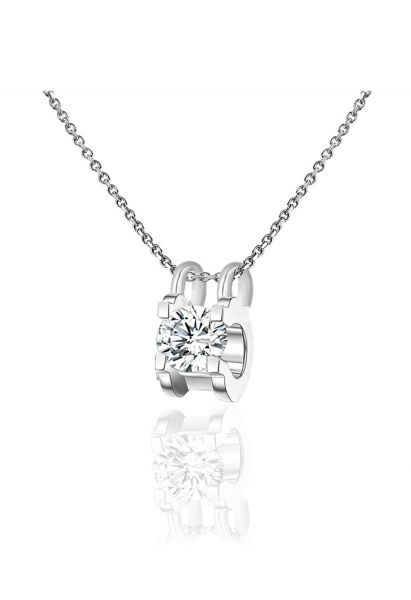 Inserted Design Moissanite Diamond Necklace