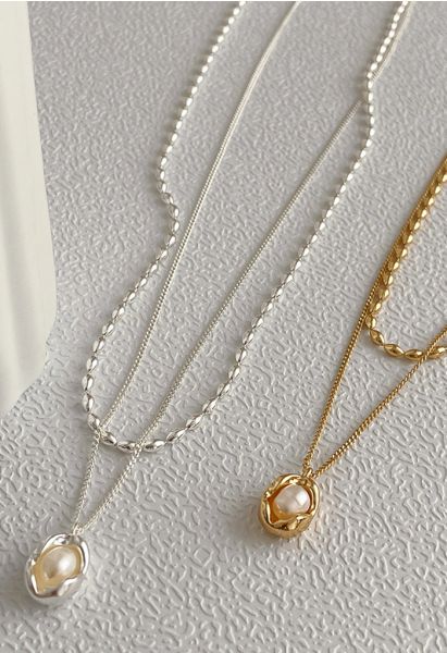 Double Chain Freshwater Pearl Necklace