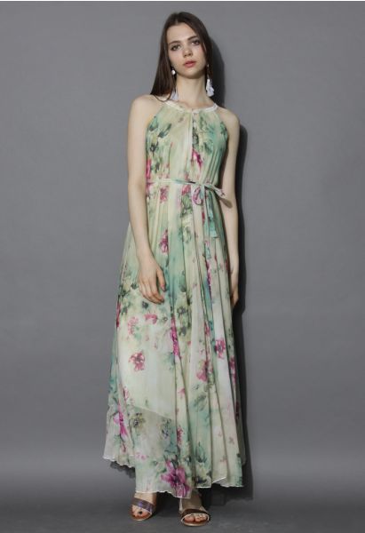 Flower Lullaby Maxi Slip Dress