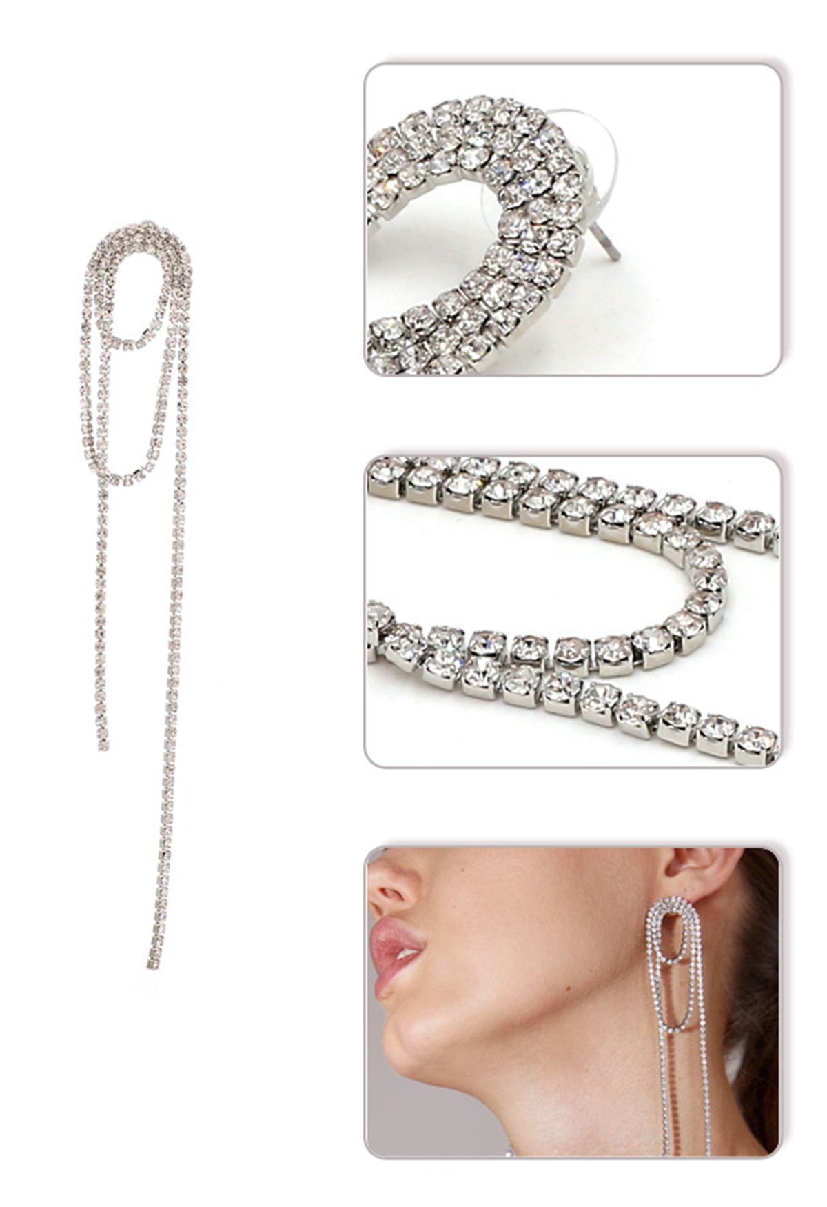 Sumptuous Full Diamond Drop Earrings