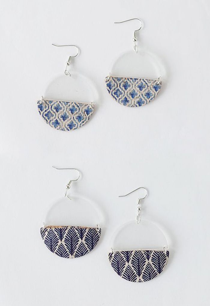 Geometric Spliced Earrings