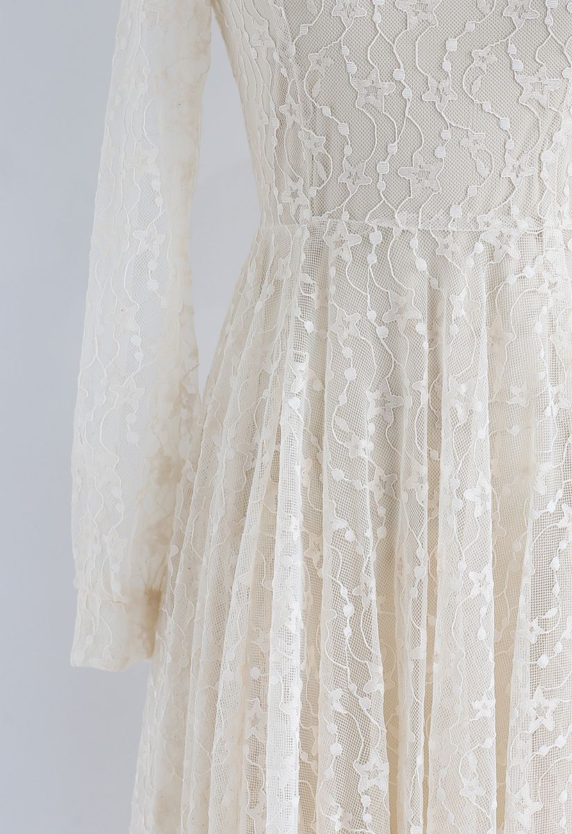 Once Upon a Dream Lace Dress in Cream