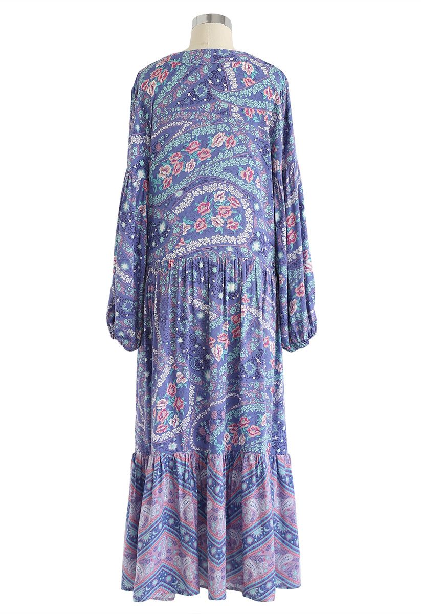 See It in Your Eyes Boho V-Neck Maxi Dress