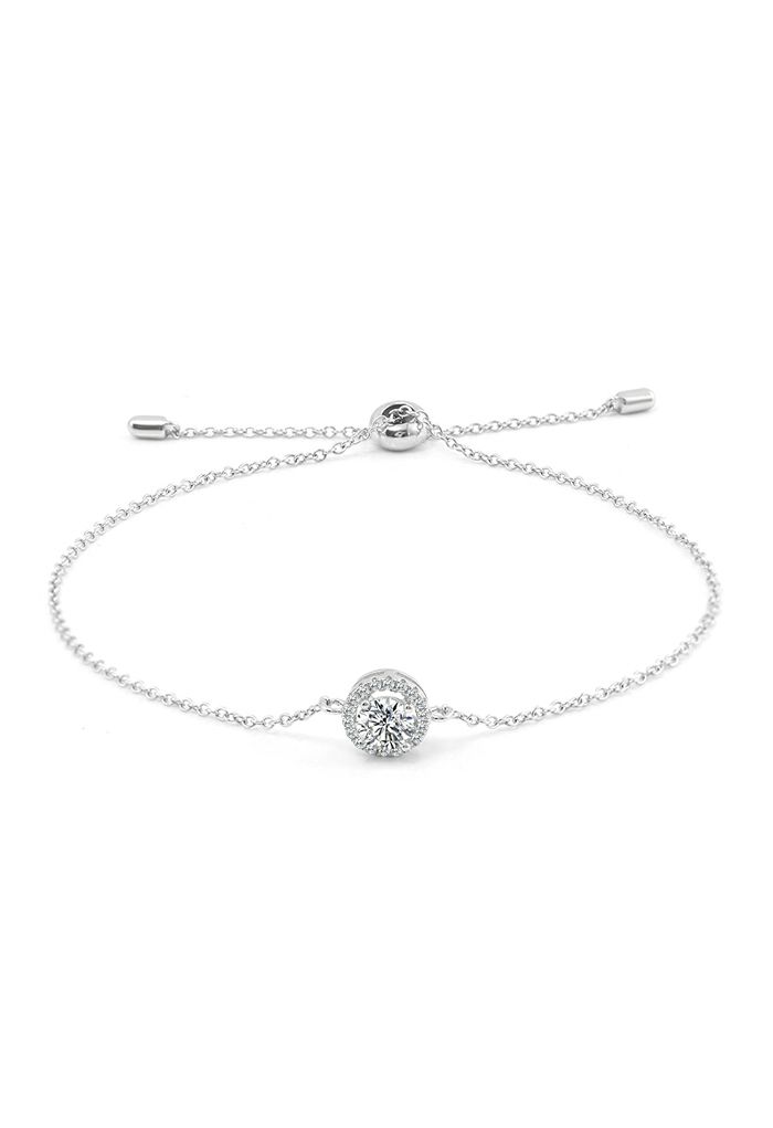 Drawstring Single Moissanite Diamond Bracelet