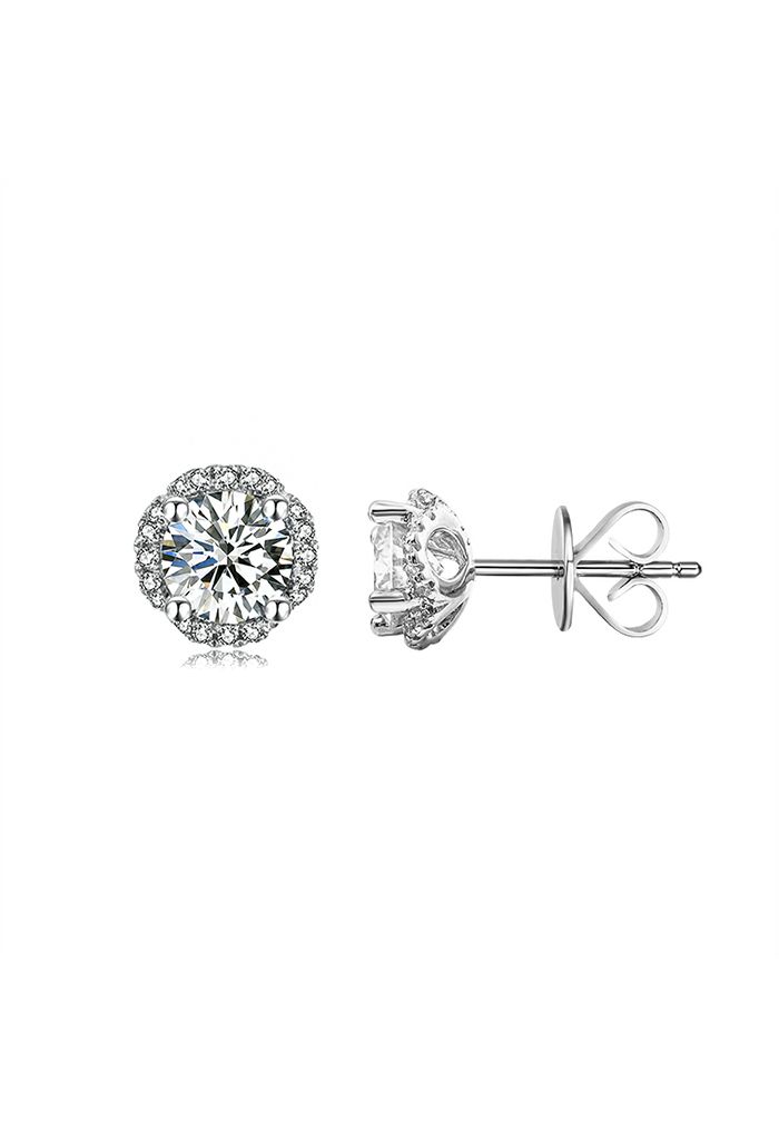 Splendid Moissanite Diamond Earrings